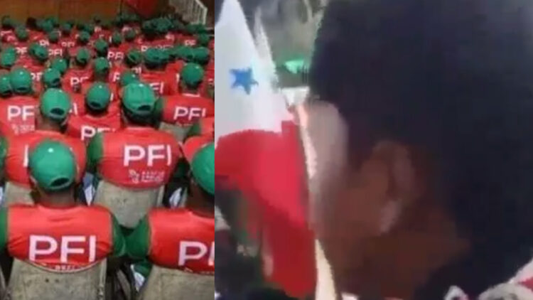 ‘വരുന്നുണ്ട് നിന്റെയൊക്കെ കാലന്മാർ.. മര്യാദയ്ക്ക് ജീവിച്ചാൽ, നമ്മുടെ നാട്ടിൽ ജീവിക്കാം…’ കുട്ടിയെക്കൊണ്ട് കൊലവിളി മുദ്രാവാക്യം വിളിപ്പിച്ച് പോപ്പുലർ ഫ്രണ്ട്; കേരളം  അശാന്തിയിലേക്കോ?